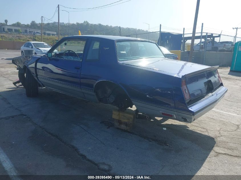 1985 Chevrolet Monte Carlo VIN: 1G1GZ37GXFR193506 Lot: 39395490