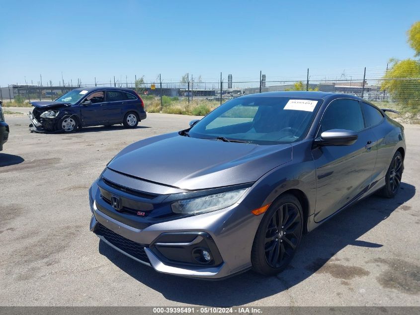 2020 Honda Civic Si Coupe VIN: 2HGFC3A56LH752834 Lot: 39395491