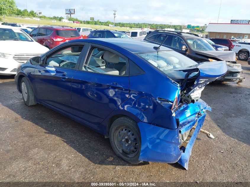 2017 Hyundai Accent Se VIN: KMHCT4AE3HU274816 Lot: 39395501