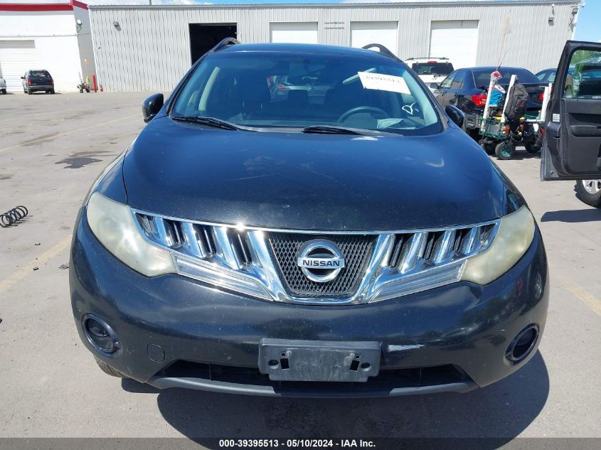 2009 Nissan Murano S VIN: JN8AZ18W79W136200 Lot: 39395513