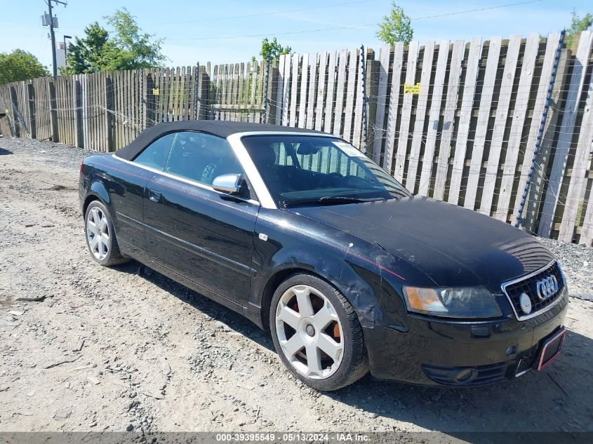 2005 Audi S4 VIN: WUARL48H55K901640 Lot: 39395549