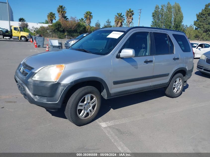 2002 Honda Cr-V Ex VIN: JHLRD78892C015762 Lot: 39395559