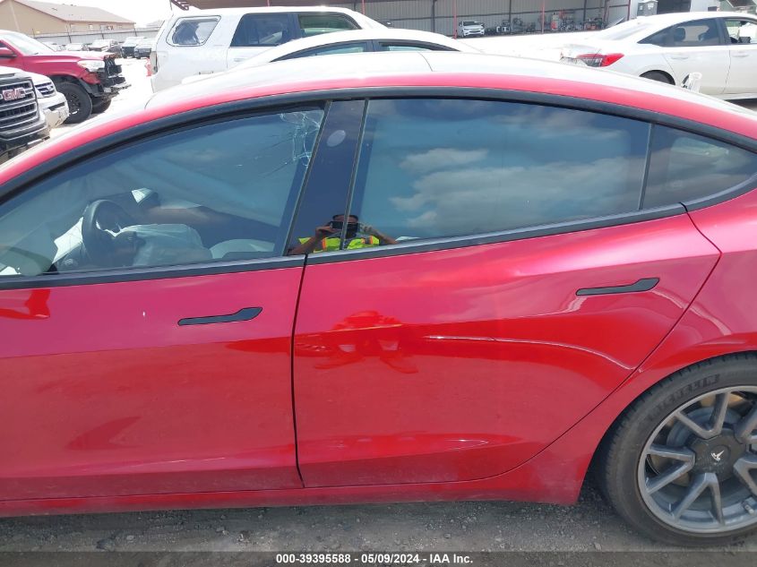 2021 Tesla Model 3 Standard Range Plus Rear-Wheel Drive VIN: 5YJ3E1EA3MF870192 Lot: 39395588