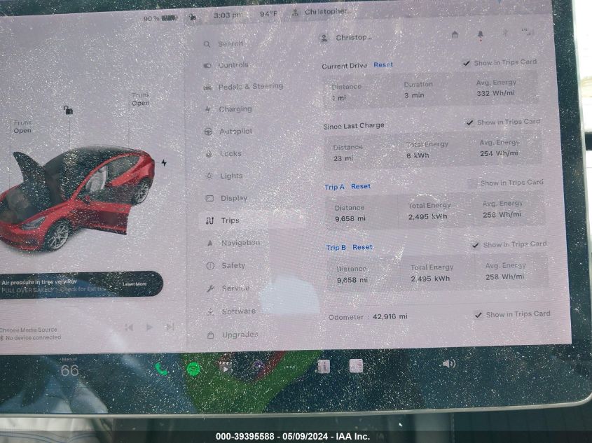 2021 Tesla Model 3 Standard Range Plus Rear-Wheel Drive VIN: 5YJ3E1EA3MF870192 Lot: 39395588