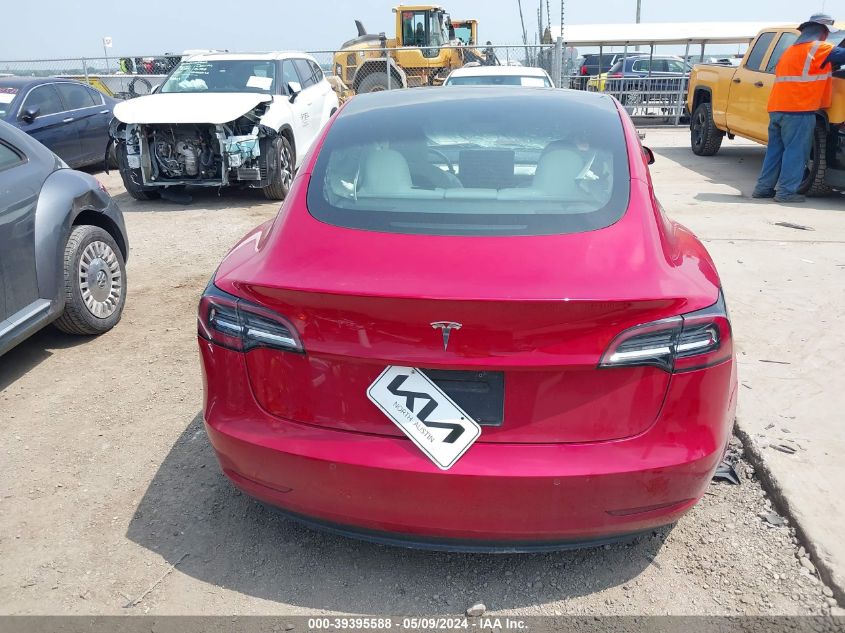 2021 Tesla Model 3 Standard Range Plus Rear-Wheel Drive VIN: 5YJ3E1EA3MF870192 Lot: 39395588