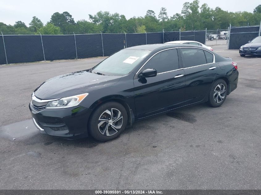 2017 Honda Accord Lx VIN: 1HGCR2F39HA166637 Lot: 39395591