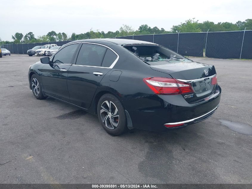 2017 Honda Accord Lx VIN: 1HGCR2F39HA166637 Lot: 39395591