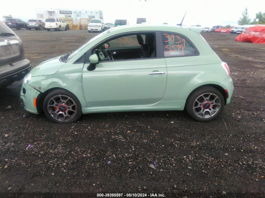 2012 Fiat 500 Sport VIN: 3C3CFFBR8CT310466 Lot: 39395597