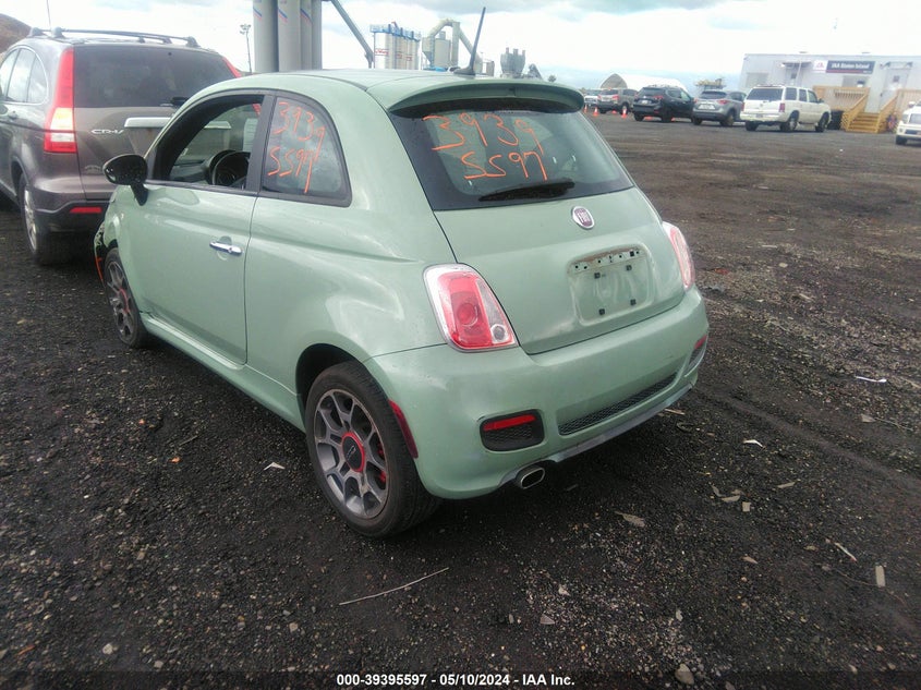 2012 Fiat 500 Sport VIN: 3C3CFFBR8CT310466 Lot: 39395597