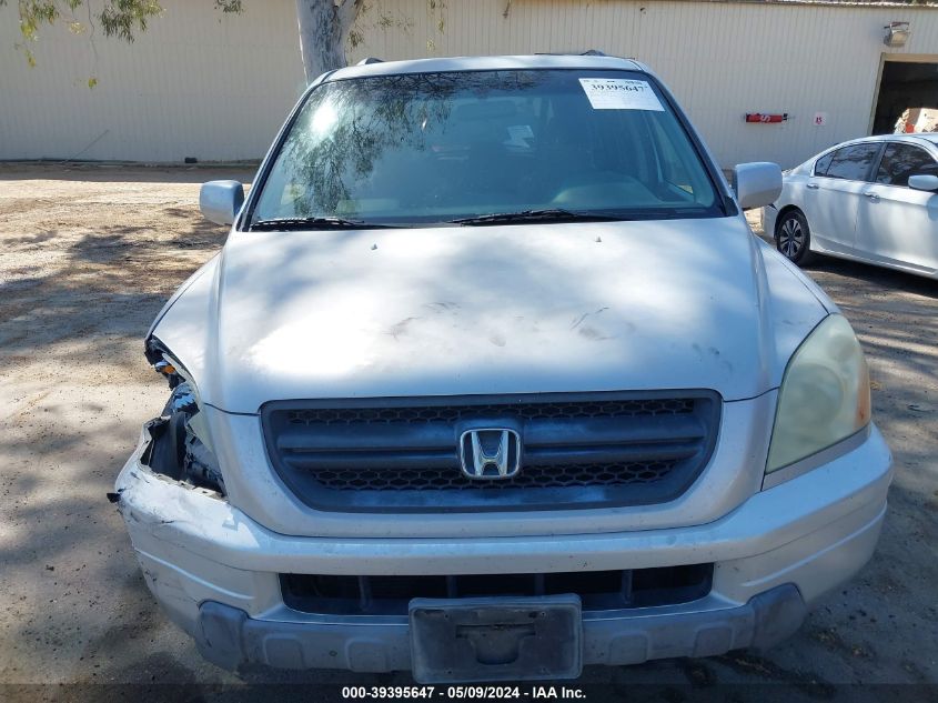 2003 Honda Pilot Ex VIN: 2HKYF18423H504717 Lot: 39395647