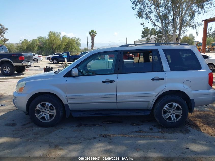 2003 Honda Pilot Ex VIN: 2HKYF18423H504717 Lot: 39395647