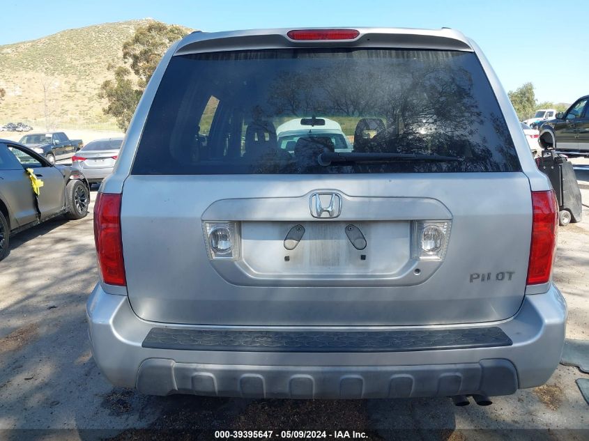 2003 Honda Pilot Ex VIN: 2HKYF18423H504717 Lot: 39395647