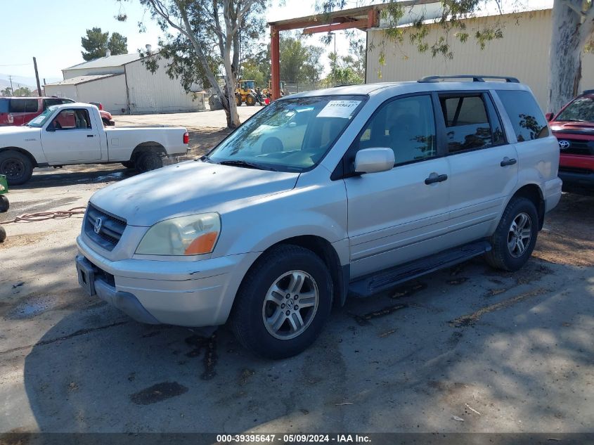 2003 Honda Pilot Ex VIN: 2HKYF18423H504717 Lot: 39395647