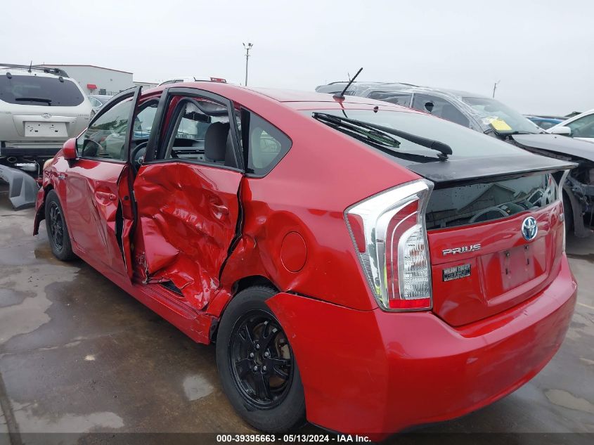 2013 Toyota Prius VIN: JTDKN3DUXD1682359 Lot: 39395663