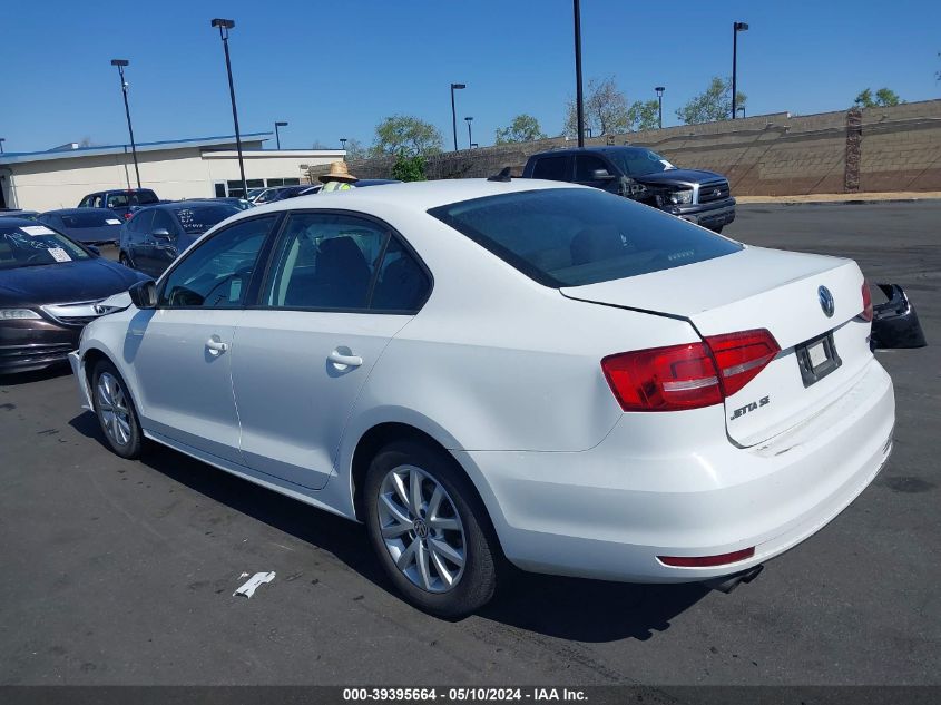 2015 Volkswagen Jetta 1.8T Se VIN: 3VWD17AJ1FM339657 Lot: 39395664