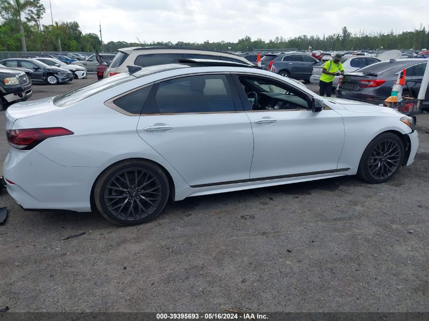 2018 Genesis G80 3.3T Sport VIN: KMHGN4JB3JU243136 Lot: 39395693