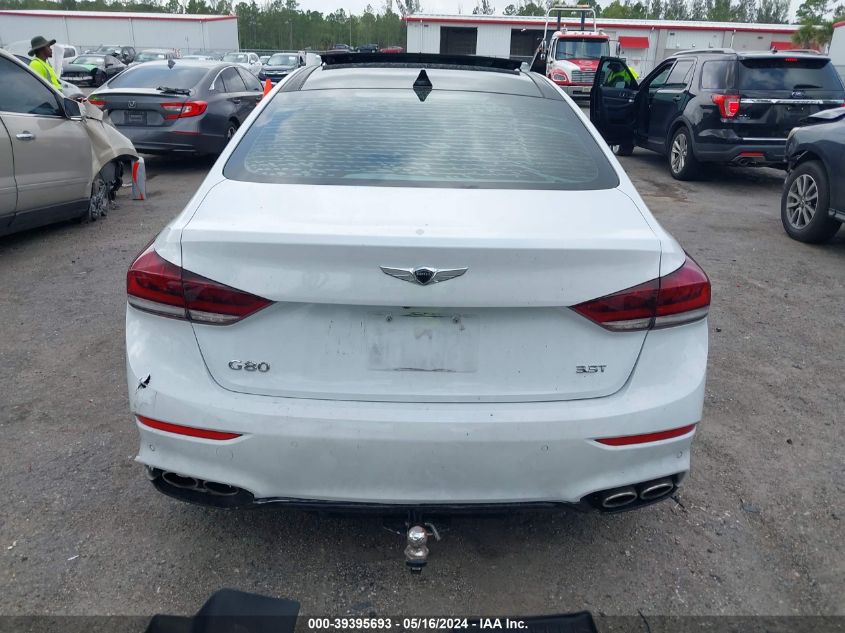 2018 Genesis G80 3.3T Sport VIN: KMHGN4JB3JU243136 Lot: 39395693