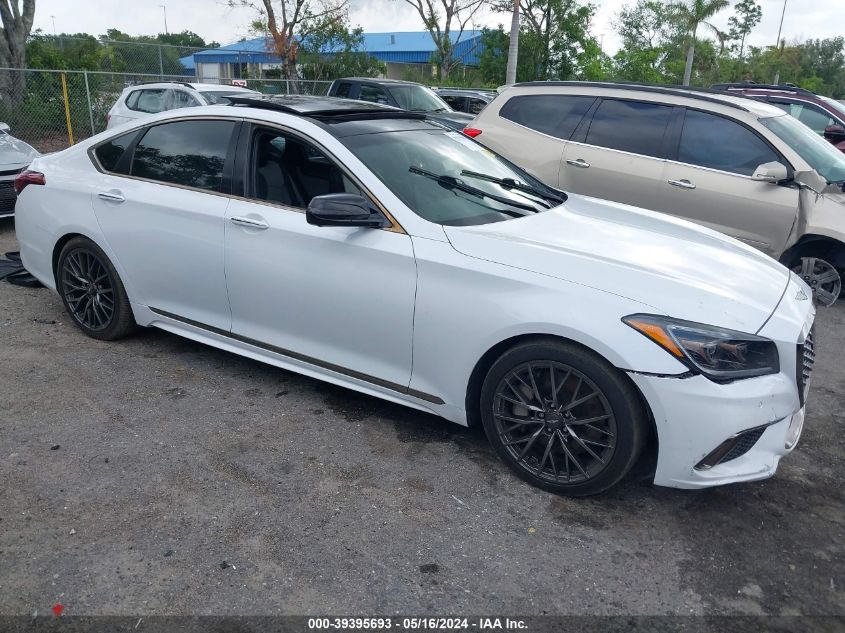 2018 Genesis G80 3.3T Sport VIN: KMHGN4JB3JU243136 Lot: 39395693