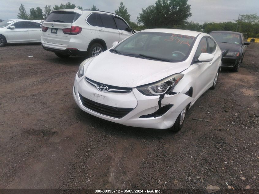 2014 Hyundai Elantra Se VIN: 5NPDH4AE9EH492923 Lot: 39395712