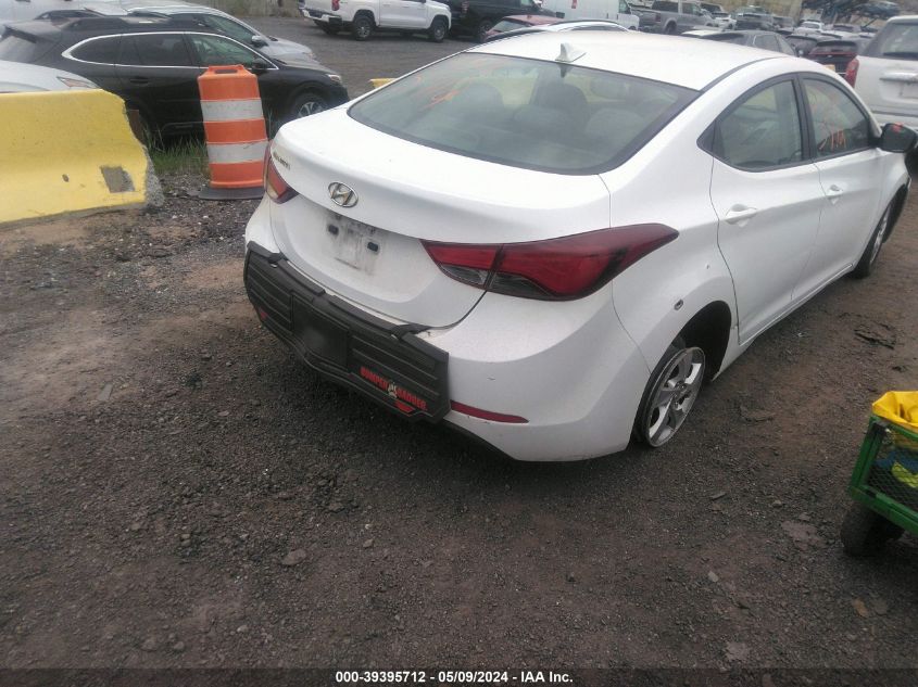 2014 Hyundai Elantra Se VIN: 5NPDH4AE9EH492923 Lot: 39395712