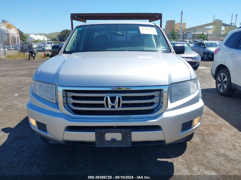 2013 Honda Ridgeline Rt VIN: 5FPYK1F24DB016812 Lot: 39395729