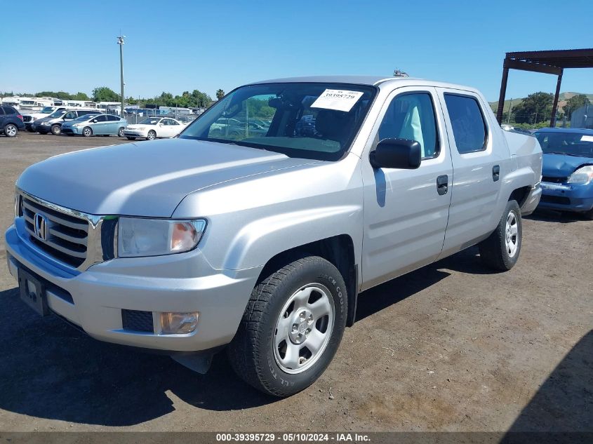 2013 Honda Ridgeline Rt VIN: 5FPYK1F24DB016812 Lot: 39395729