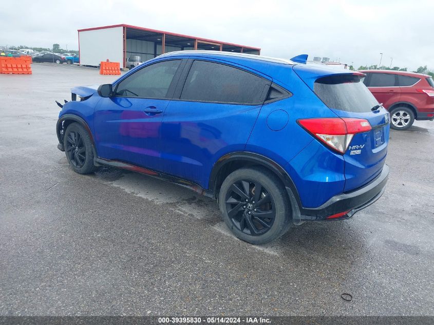 2021 Honda Hr-V Awd Sport VIN: 3CZRU6H19MM744401 Lot: 39395830