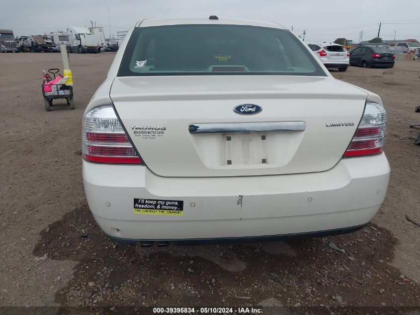 2009 Ford Taurus Limited VIN: 1FAHP25W99G121160 Lot: 39395834