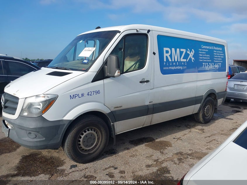 2014 Mercedes-Benz Sprinter 2500 Normal Roof VIN: WD3PE7DCXE5917173 Lot: 39395852