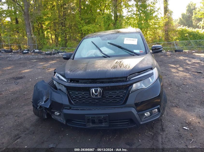 2021 Honda Passport Awd Ex-L VIN: 5FNYF8H53MB026678 Lot: 39395867