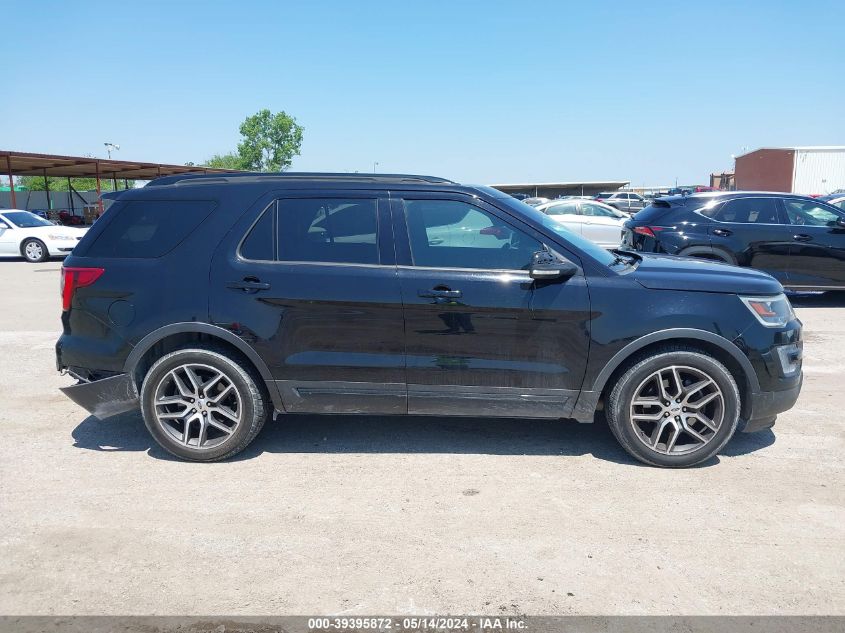 2016 Ford Explorer Sport VIN: 1FM5K8GTXGGB91566 Lot: 39395872