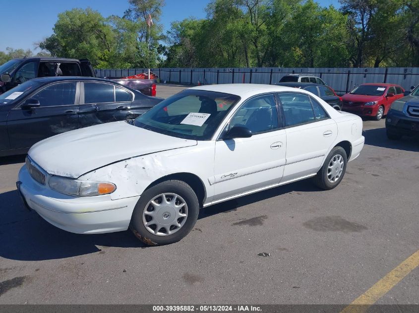 1999 Buick Century Custom VIN: 2G4WS52M7X1458050 Lot: 39395882