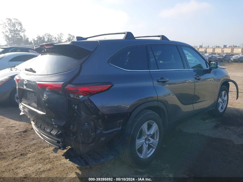 2021 Toyota Highlander Le VIN: 5TDZZRAH5MS045752 Lot: 39395892