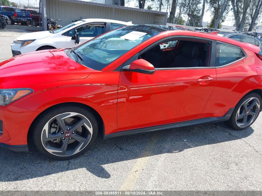 2019 Hyundai Veloster Turbo VIN: KMHTH6AB2KU015230 Lot: 39395911