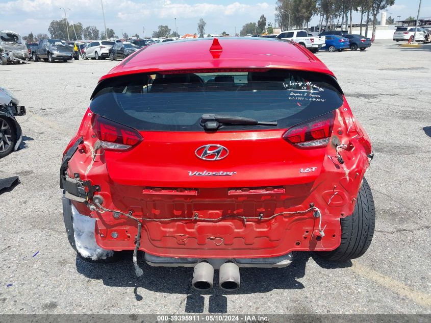 2019 Hyundai Veloster Turbo VIN: KMHTH6AB2KU015230 Lot: 39395911