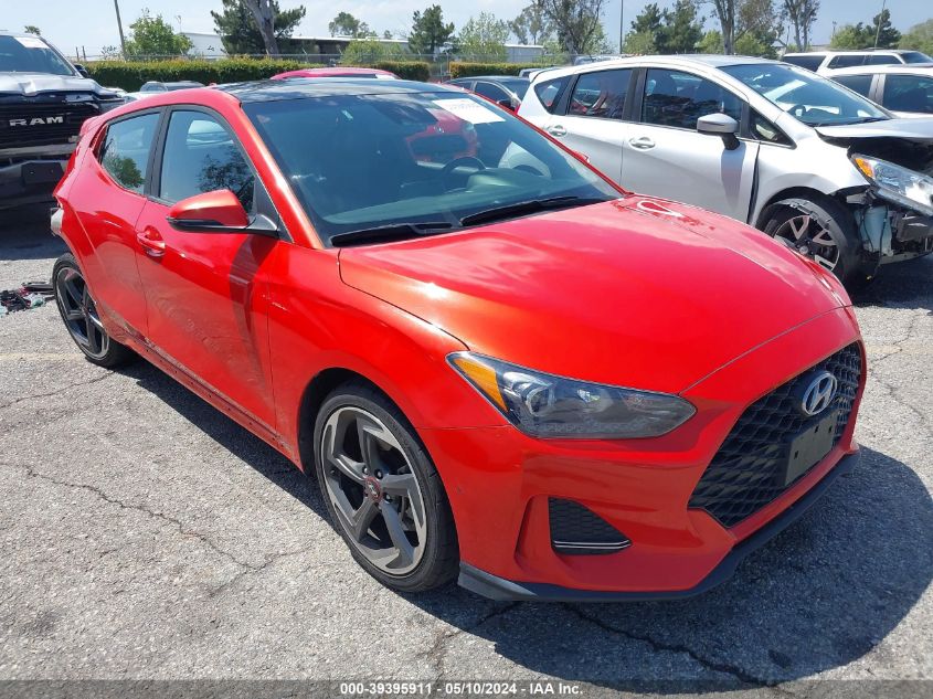 2019 Hyundai Veloster Turbo VIN: KMHTH6AB2KU015230 Lot: 39395911