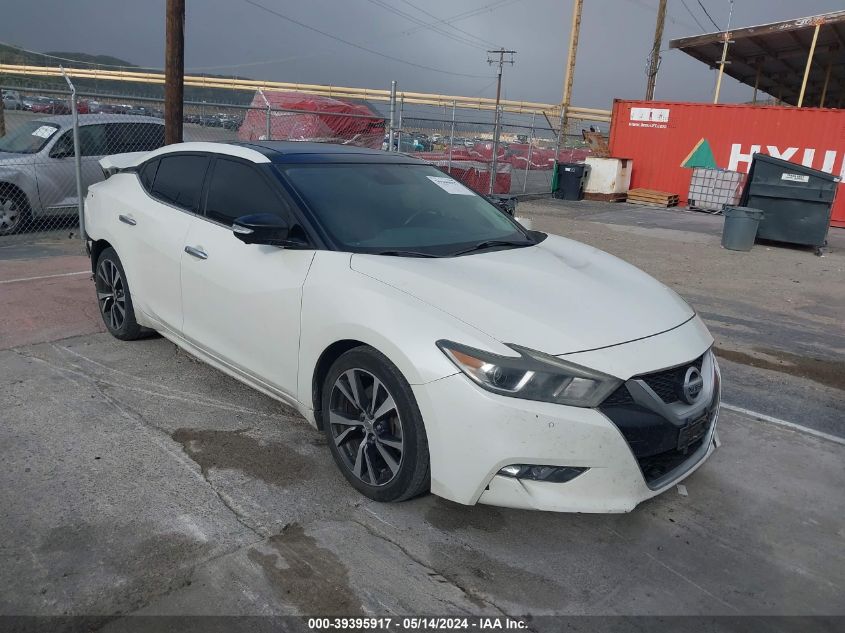 2016 Nissan Maxima 3.5 Platinum VIN: 1N4AA6AP3GC375833 Lot: 39395917