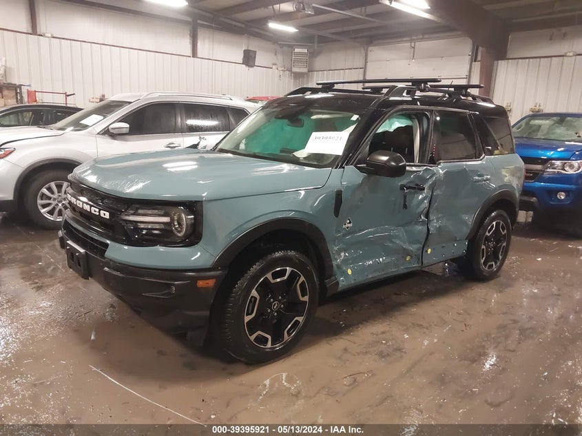 2022 Ford Bronco Sport Outer Banks VIN: 3FMCR9C62NRD85930 Lot: 39395921