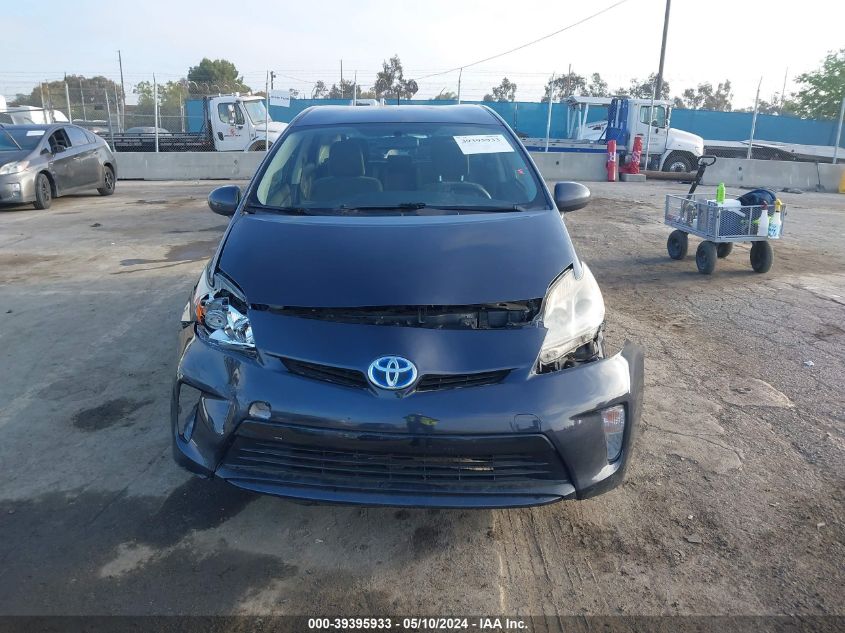 2013 Toyota Prius Two VIN: JTDKN3DU1D1687935 Lot: 39395933