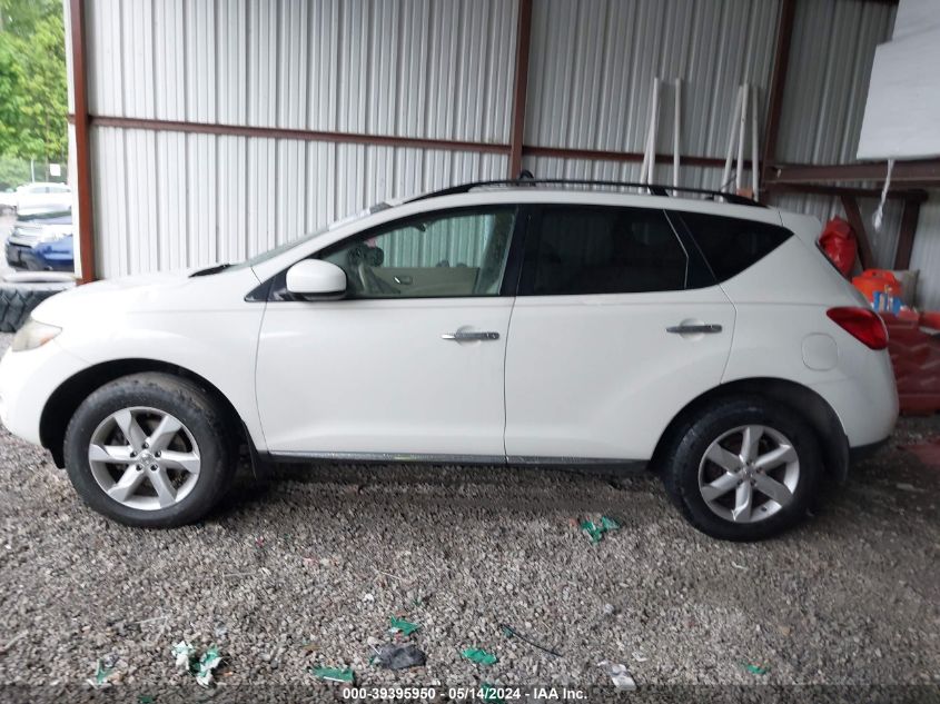 2009 Nissan Murano S VIN: JN8AZ18W19W102978 Lot: 39395950
