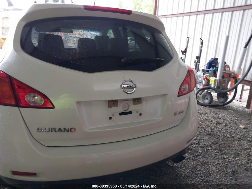 2009 Nissan Murano S VIN: JN8AZ18W19W102978 Lot: 39395950