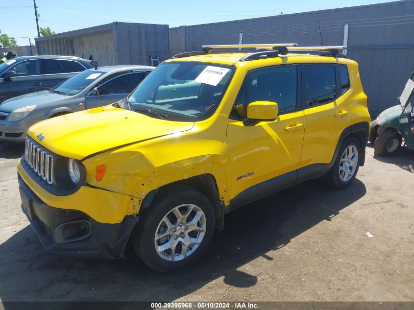 2016 Jeep Renegade Latitude VIN: ZACCJBBT6GPE19598 Lot: 39395968