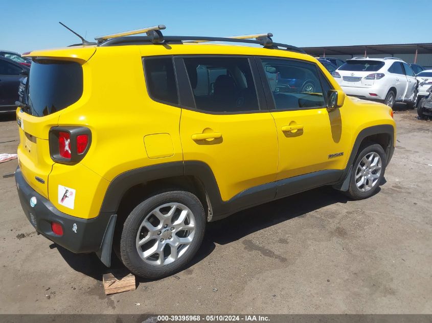 2016 Jeep Renegade Latitude VIN: ZACCJBBT6GPE19598 Lot: 39395968