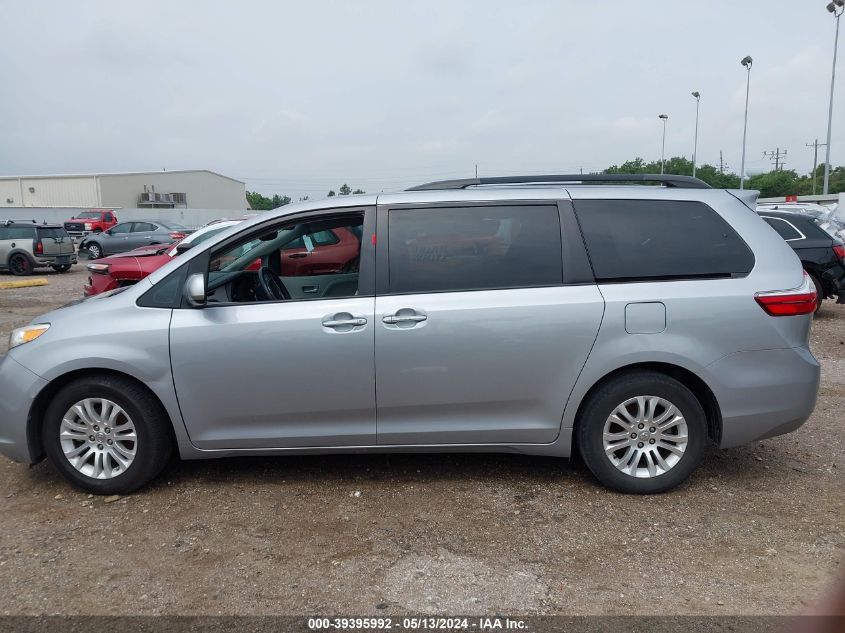 2017 Toyota Sienna Xle Premium 8 Passenger VIN: 5TDYZ3DC5HS854277 Lot: 39395992