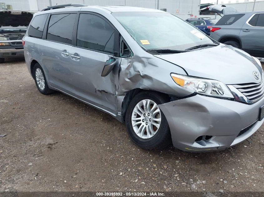 2017 Toyota Sienna Xle Premium 8 Passenger VIN: 5TDYZ3DC5HS854277 Lot: 39395992