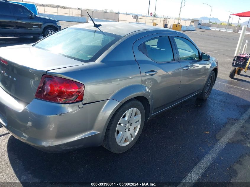 2013 Dodge Avenger Se VIN: 1C3CDZAB4DN628582 Lot: 39396011