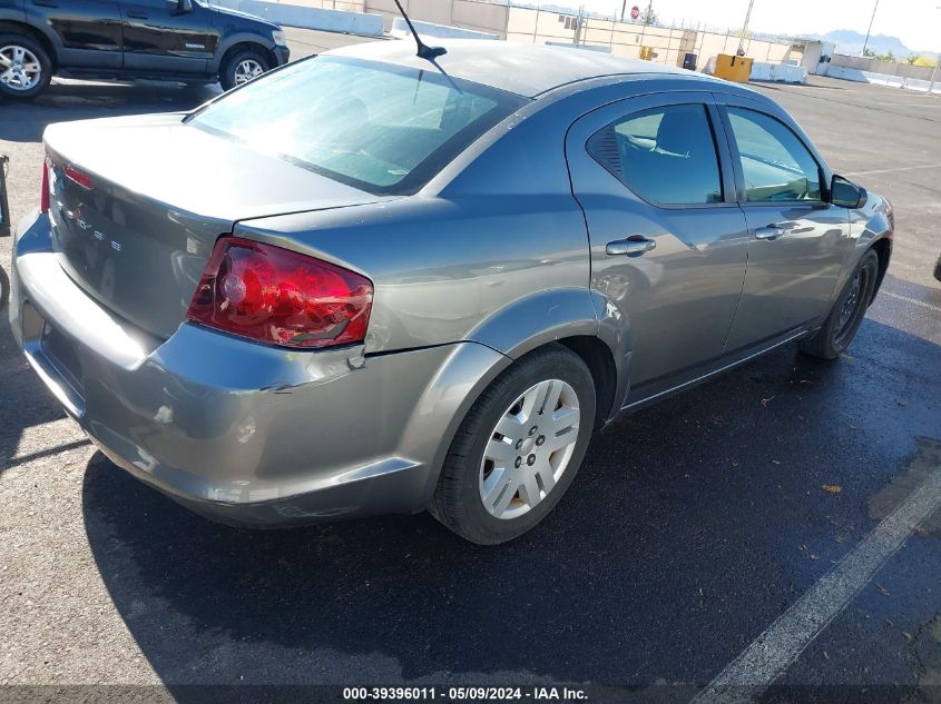 2013 Dodge Avenger Se VIN: 1C3CDZAB4DN628582 Lot: 39396011