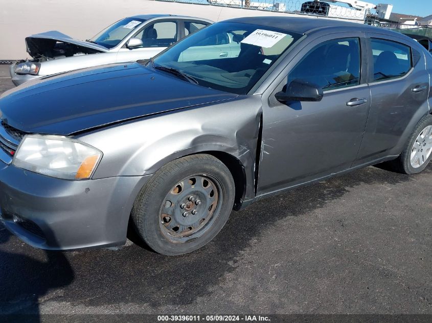 2013 Dodge Avenger Se VIN: 1C3CDZAB4DN628582 Lot: 39396011