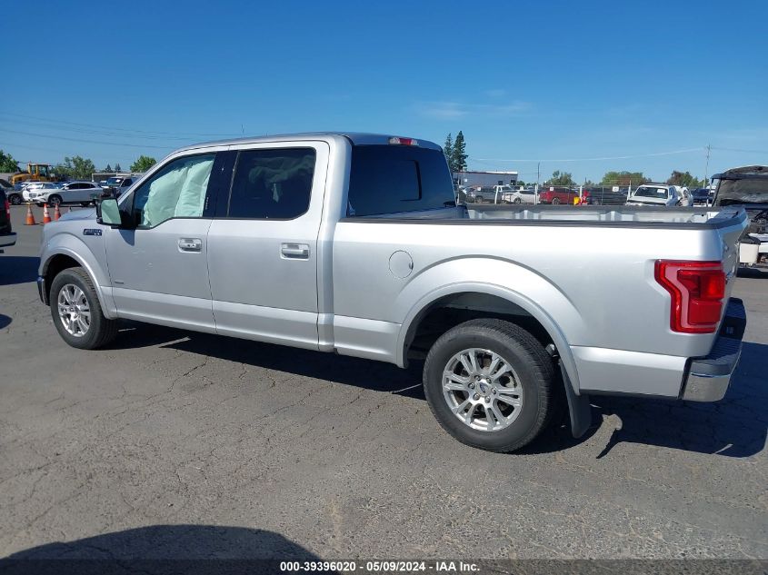 2015 Ford F-150 Lariat VIN: 1FTEW1CPXFFC62374 Lot: 39396020