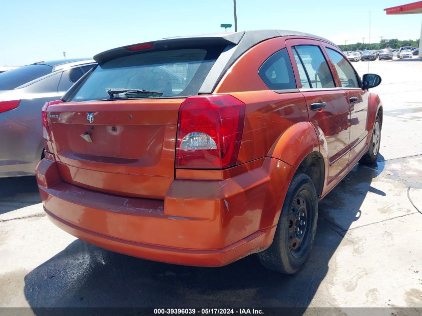 2008 Dodge Caliber Se VIN: 1B3HB28B88D634399 Lot: 39396039